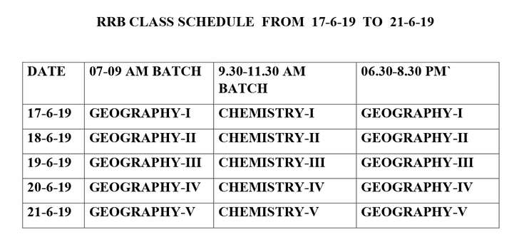 timetable